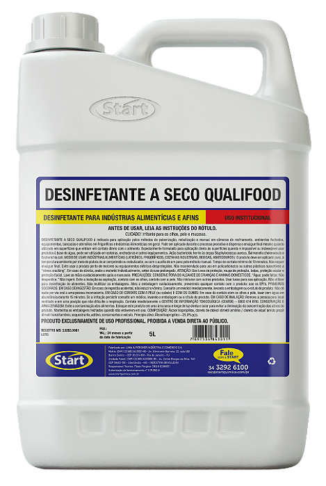 Desinfetante A Seco QUALIFOOD 5 L