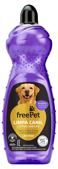 Free Pet Limpa Canil Lavanda 1 L