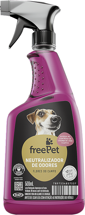 Free Pet Neutralizador De Odores Flores Do Campo 500 ml