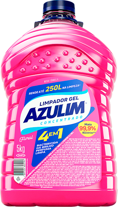 Limpador Gel AZULIM Floral 5 kg