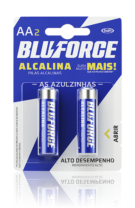 Pilha Alcalina Bluforce Aa
