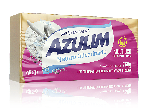 Sabao Barras AZULIM Glicerinado 750 g
