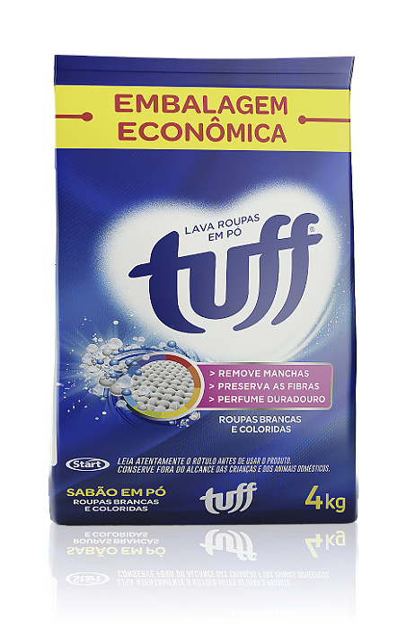 Sabao Em Po TUFF Sachet Lava Roupas 4 kg