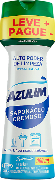 Saponáceo Cremoso AZULIM 300 ml