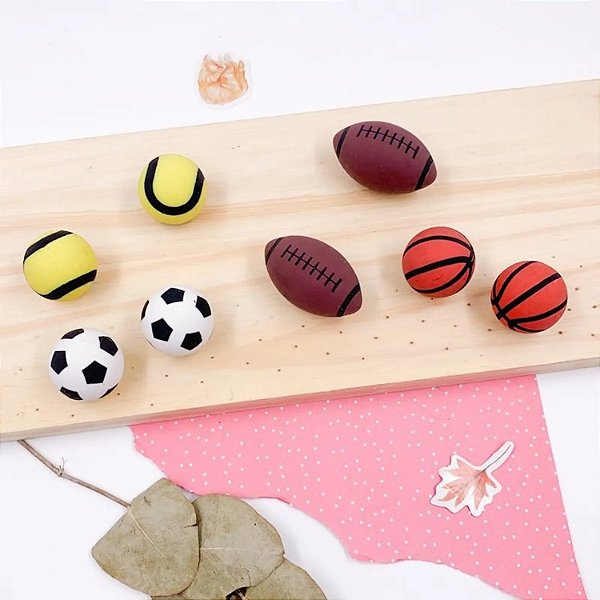Borracha Mini Bolas Esportivas – Unidade