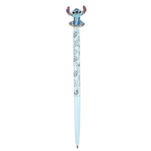 Caneta Gel Stitch com Topo 3D – Tinta Azul (Unidade)
