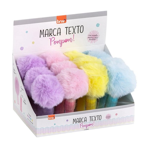 Marca Texto Divertido Pompom – BRW (Unidade)