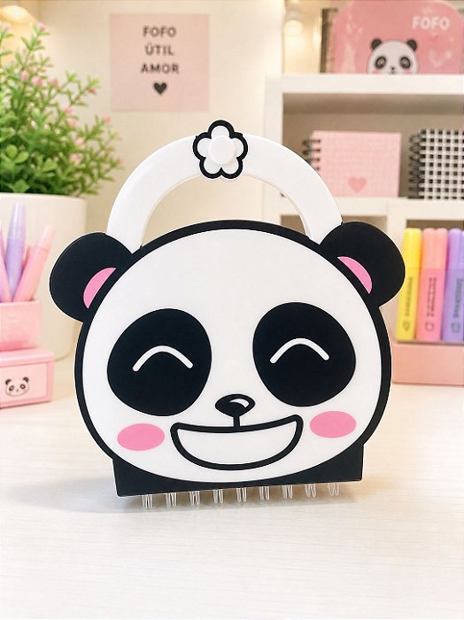 Caderno de Anotações Panda com Suporte – Importado