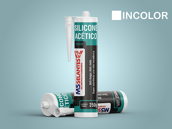 Silicone Acético Incolor – Alta Vedação e Resistência - 280g