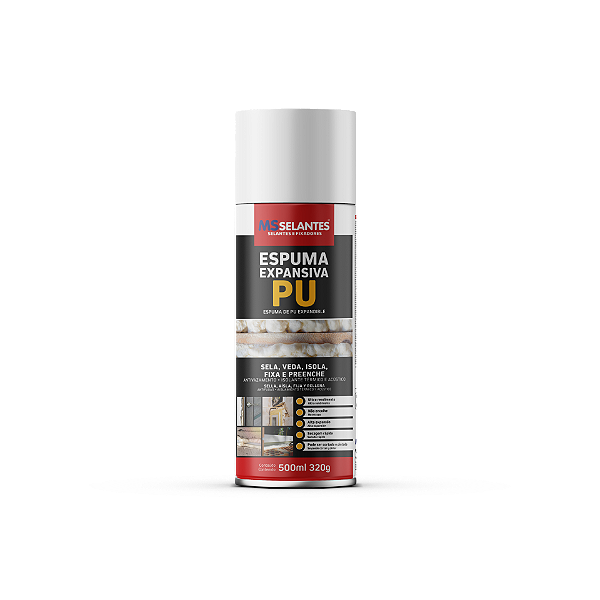 ESPUMA PU EXPANSIVA MULTIUSO MS SELANTES 500ML 320G
