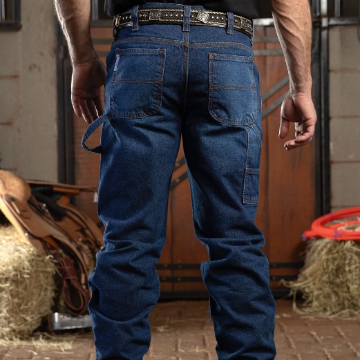 Calça masculina King farm carpinteira - carpenter blue - stone