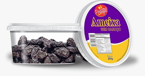 AMEIXA PORTUGAL 200G POTE CAIXA 24 UND