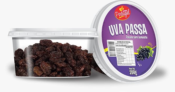 Uvas Passas 200g Natural Portugal