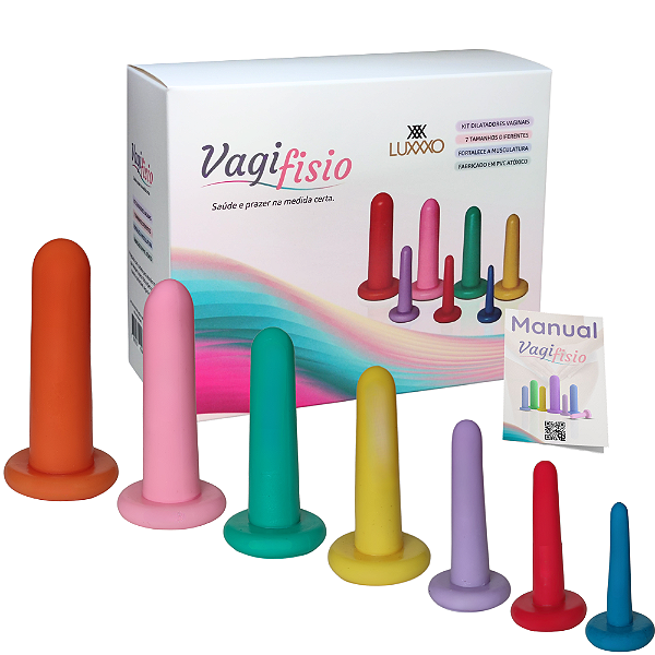 VAGIFISIO - Kit Dilatadores Vaginais 7 Cones Para Vaginismo