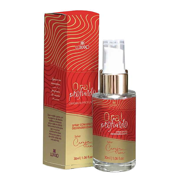 Oral Profundo Spray Para Garganta Sabor Cereja Ice - LUXXXO - 30ml