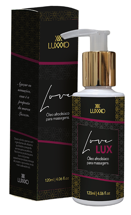 Óleo Afrodisíaco Love Lux - Massagem Afrodisíaca - LUXXXO - 120ml