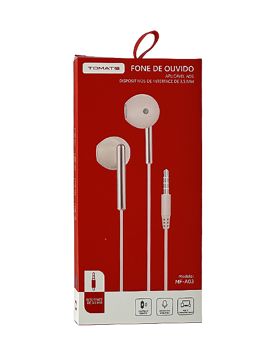 Fone de Ouvido com Fio – Interface 3,5 mm MF-A03