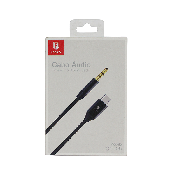 Cabo de Áudio Tipo C p/ 3,5mm - CY05