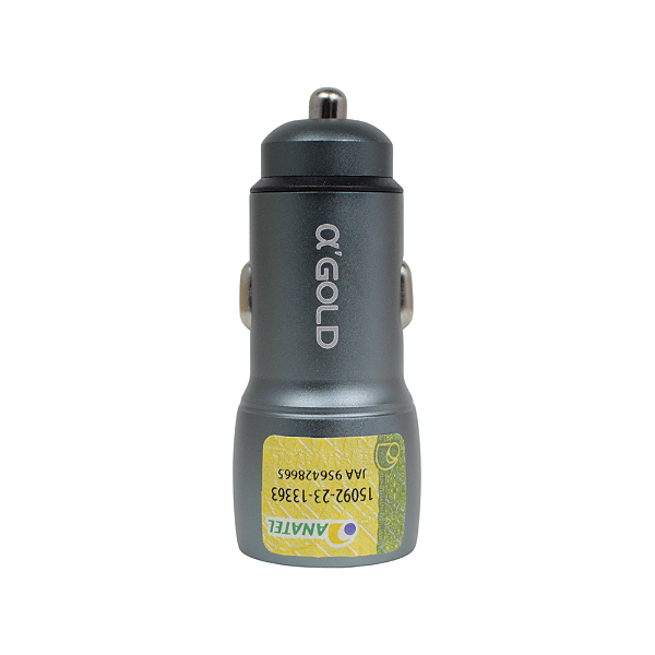 Kit Carregador Veicular + Cabo USB p/ Lightning c/ 2 Entradas - CJ13-2