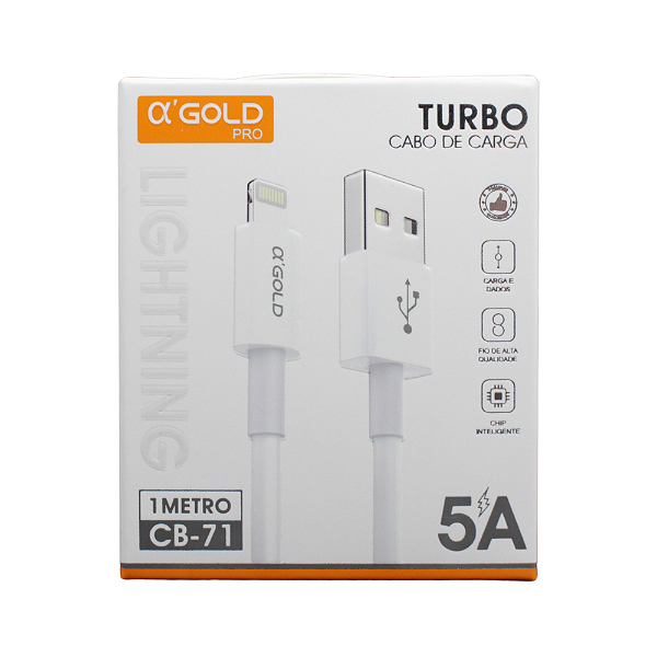 Cabo A'Gold Pro USB-C p/ Lightning 1m - CB71