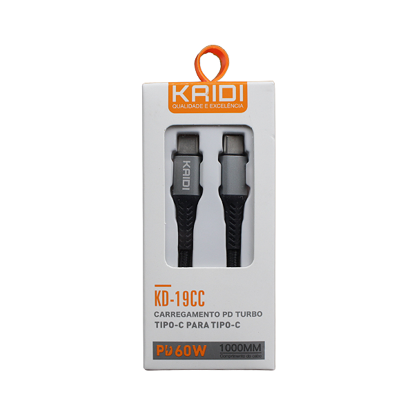 Cabo de Carregamento Turbo Tipo C p/ Tipo C 1m (KD19CC)