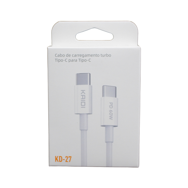 Cabo de Carregamento Turbo Tipo C p/ Tipo C 1m (KD27)