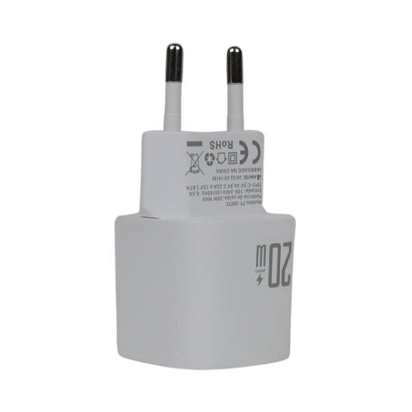 Kit Carregador Turbo c/ Cabo Tipo C p/ Tipo C (TT2007C)