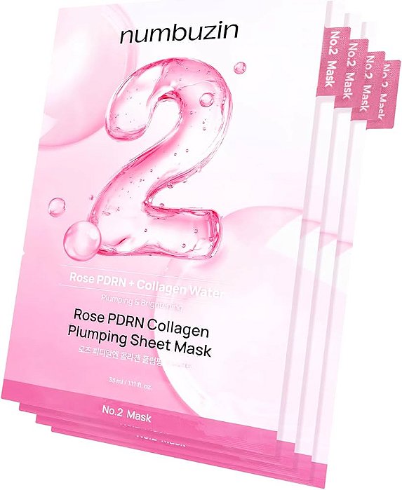 NUBUMZIN Mascaras Rose PDRN + Water Collagem 33ml