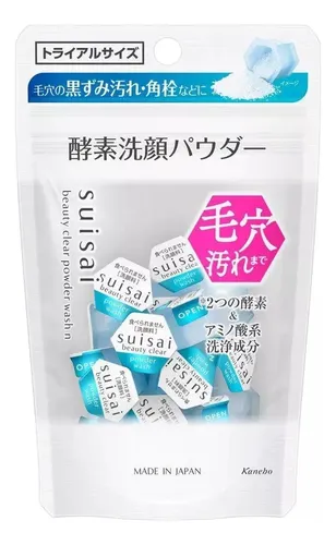 SUISAI PÓ ENSIMATICO Beauty Clear Power Wash c/ 15 Branquiador de pele