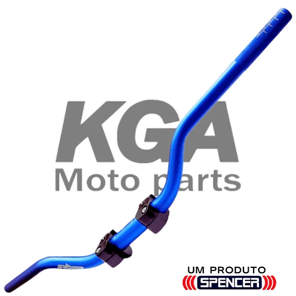 GUIDÃO NAKED AZUL 28MM COM SUPORTE KGA