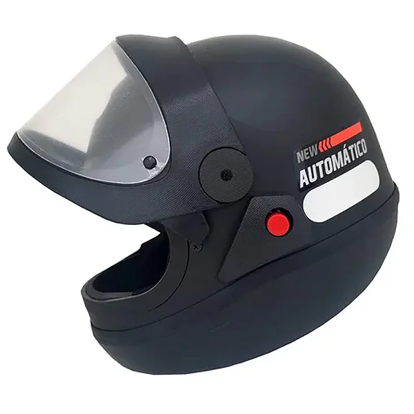 CAPACETE EBF AUTOMATICO SOLID PRETO FOSCO