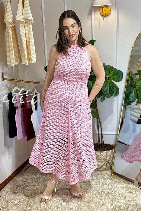 Vestido Jéssica - Tricô estilo Crochê