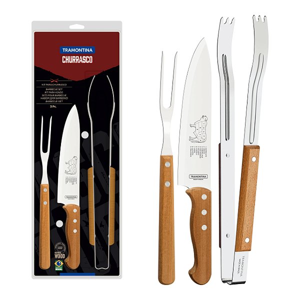Kit Essencial Churrasco 3 Peças