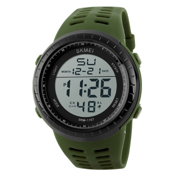 Relógio Masculino Skmei Digital 1167 Verde e Preto