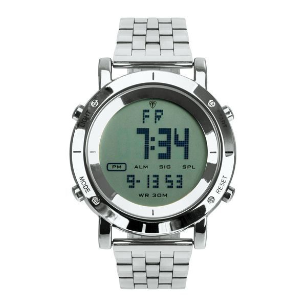 Relógio Masculino Tuguir Metal Digital TG6017 Prata