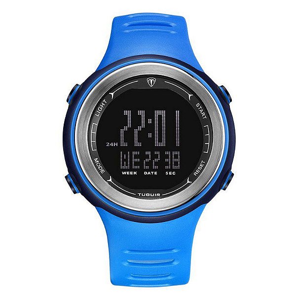 Relógio Masculino Tuguir Digital TG001 - Azul e Preto