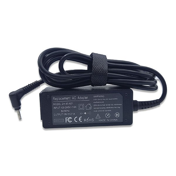 Fonte para Asus 1005 19V 2.1A PINO AGULHA 2,5 X 0,7mm