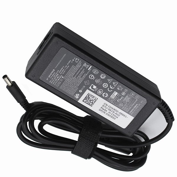 Fonte para Dell 19.5V. 3.34A 65W 4.5 * 3.0 mm