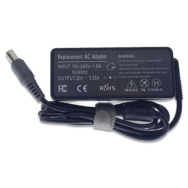 Fonte para Lenovo 20V 3,25A PLUG GROSSO