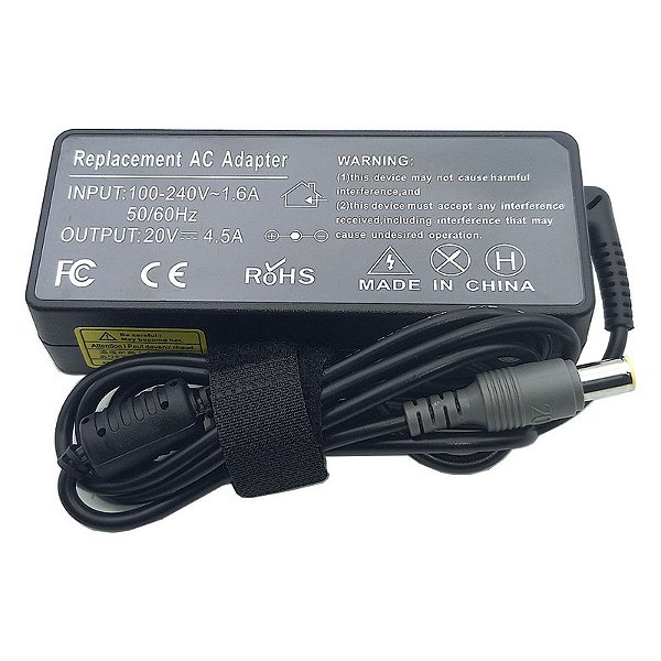 Fonte para Lenovo 20V 4.5A CONECTOR GROSSO