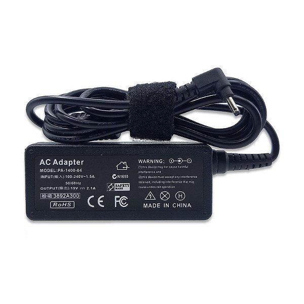 Fonte para Samsung 19V 2.1A ULTRABOOK 3.0x1.0mm