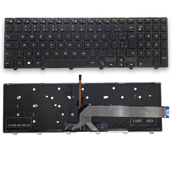 Teclado para Dell Inspiron 15 3000 3541 5547 5548 Retroiluminado