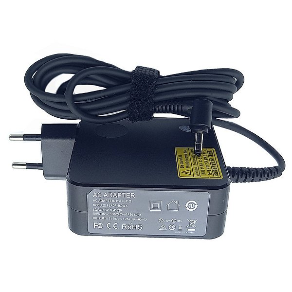 Fonte para Lenovo 20V. 3.25A 65W plug 4.0 x 1.7 mm