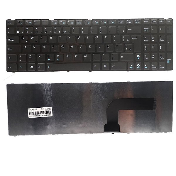 Teclado para Asus X52 X53 K52 K53 K72 K73 Ul50 X64 X72 N61 A53 Br