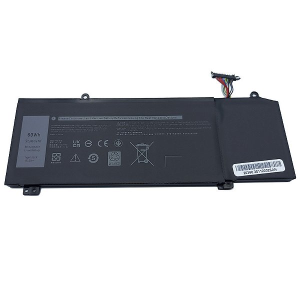 Bateria para Dell Alienware M15 Series Type 1F22N 15.2V - 60wh