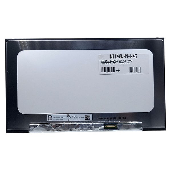 Tela 14.0" LED SLIM 30 PINOS SEM HASTES HD 1366x768 Conector Alto