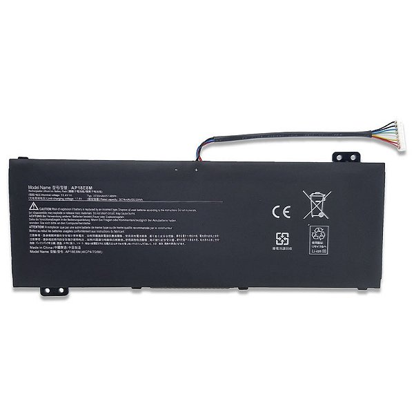 Bateria para Acer Nitro 5 An515-54 An517-51 15.4V 3720mah - 57.28Wh AP18E8M/ AP18E7M