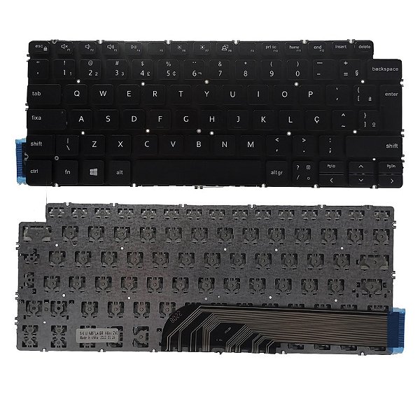 Teclado para Dell Latitude 3410 Dell Inspiron 14 7490 sem farme Preto