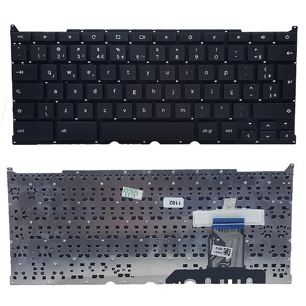 Teclado para Samsung Chromebook Xe500c13, Xe500c13 Xe501c13 Preto Português
