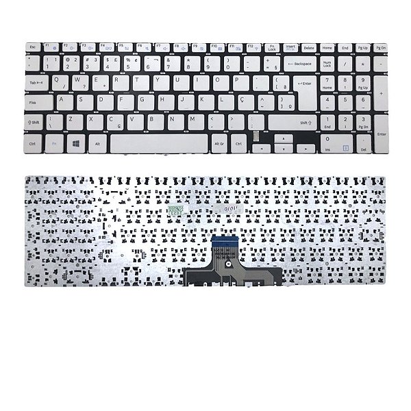 Teclado para Samsung NP350xaa Np350xbe Np300e5m Np300e5k Np300e5l Expert X41 Branco
